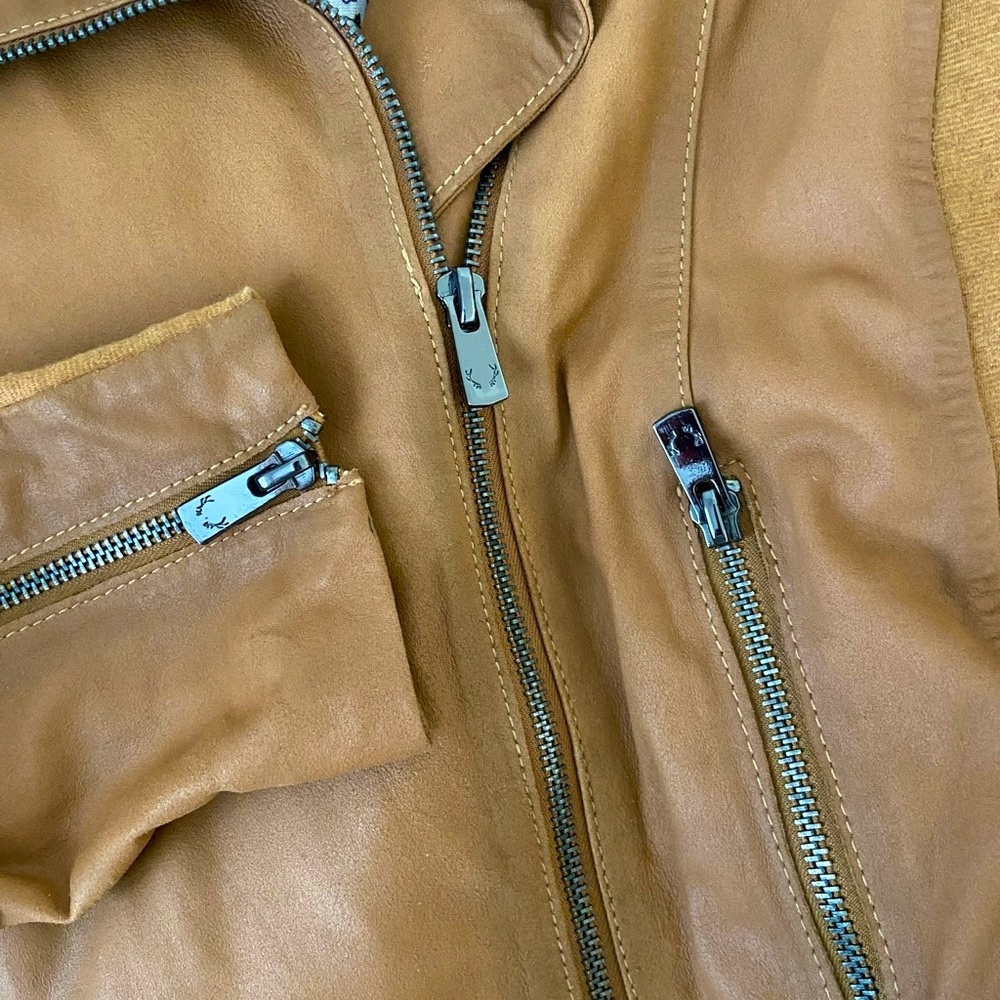 Leather MOTO Jacket, Soft Mixed Media ⭐️ GORGEOUS - Picture 12 of 15